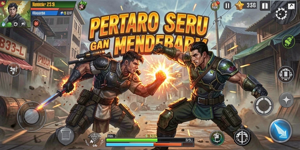 Tampilan menegangkan gameplay Fighting di 33L.