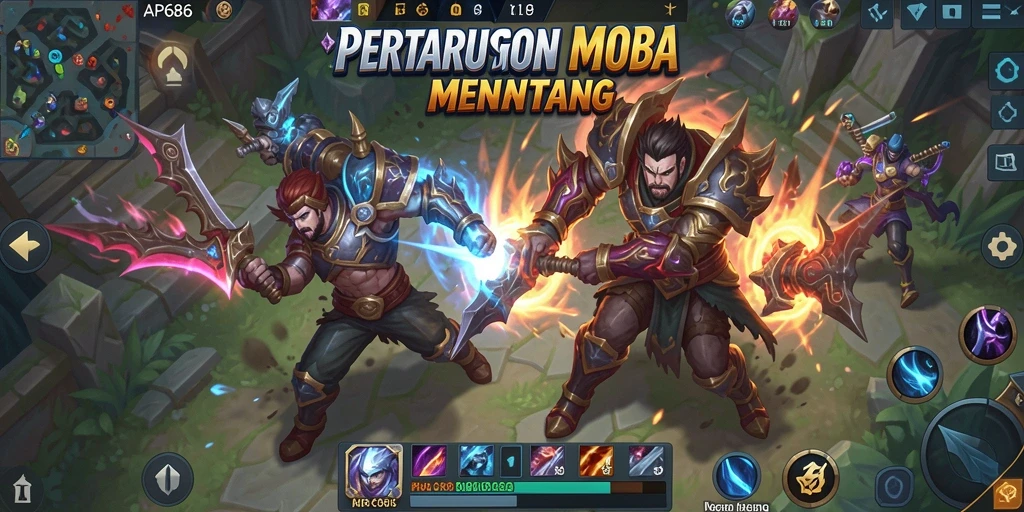 Tampilan gameplay seru dan strategis dari AP686.