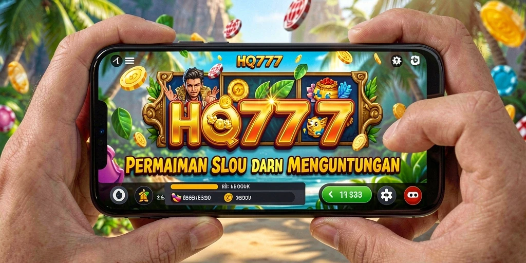 Screenshot gameplay HQ777 yang mendebarkan dengan animasi menarik.