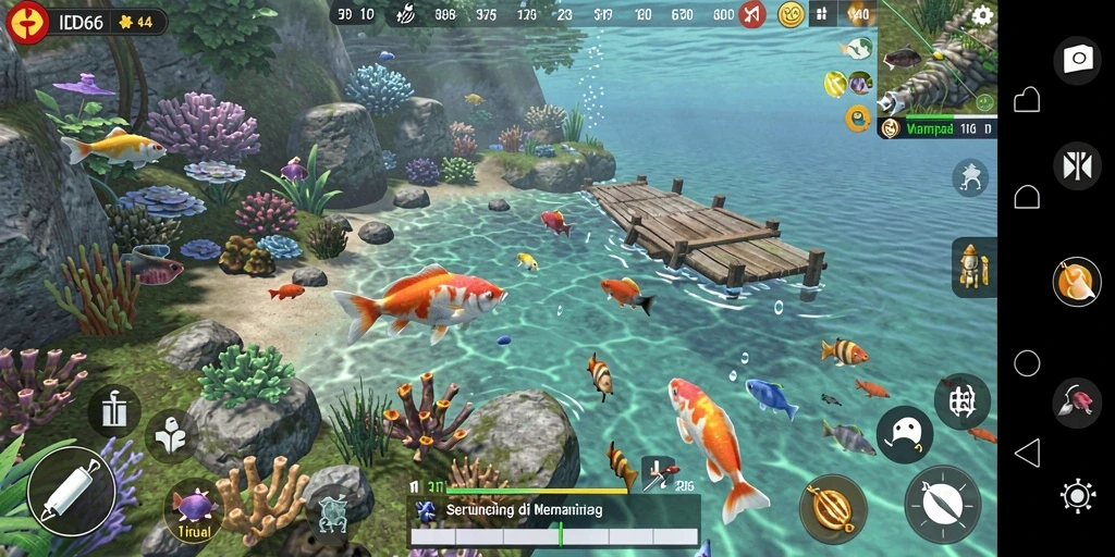 Gameplay memancing yang seru dan menantang di ID66.