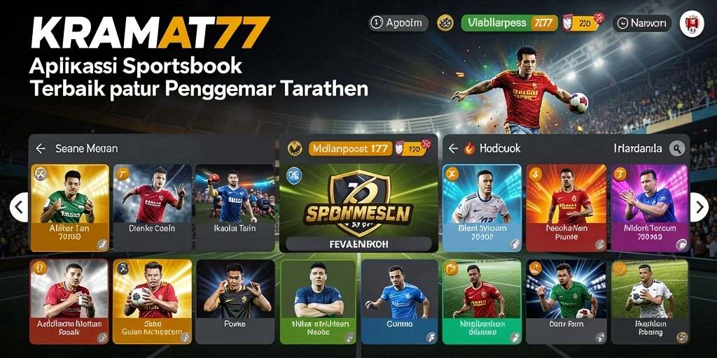 Tampilan menarik dari gameplay taruhan olahraga di KRAMAT77.