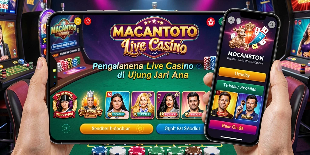 Gameplay Live Casino yang mendebarkan dengan dealer nyata.