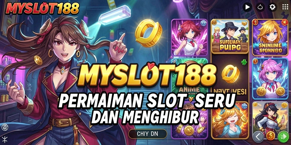 Tampilan gameplay MYSLOT188 dengan karakter anime yang menawan.