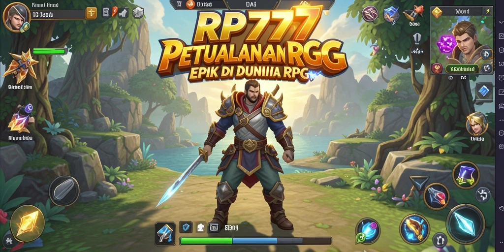 Gameplay RP777 menampilkan petualangan seru di dunia RPG.