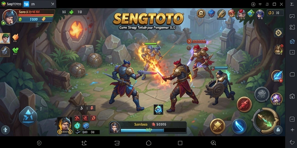 Tampilan gameplay SLG yang menegangkan dan strategis.