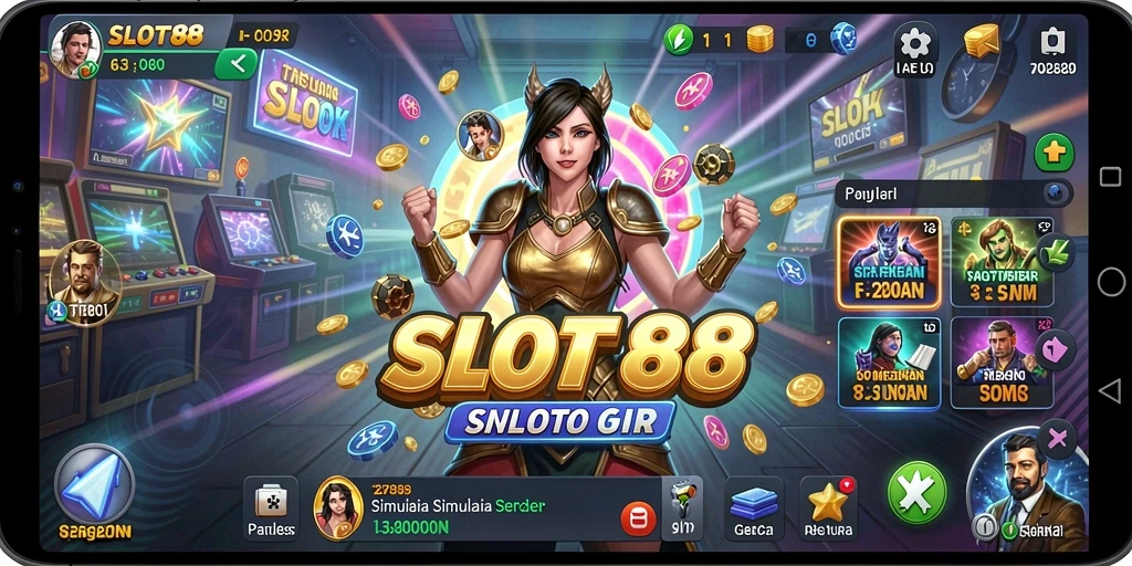 Tampilan gameplay SLOT88 yang menakjubkan dan interaktif.