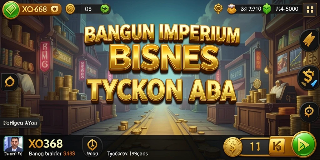 Tangkapan layar utama gameplay XO368 menampilkan aksi manajemen bisnis yang menarik.