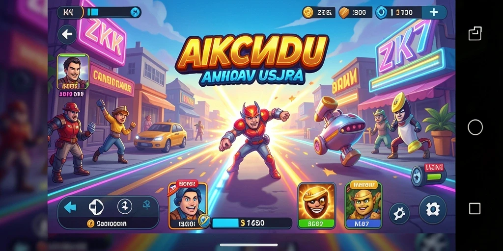 Screenshot gameplay ZK7 menampilkan aksi seru dalam permainan Arcade.